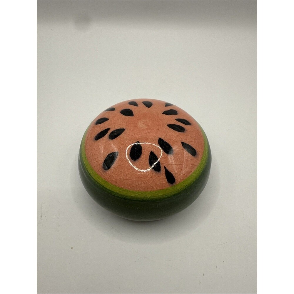 Watermelon glass paperweight
